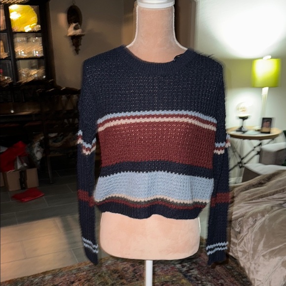 Striped Knit Sweater - Picture 1 of 3